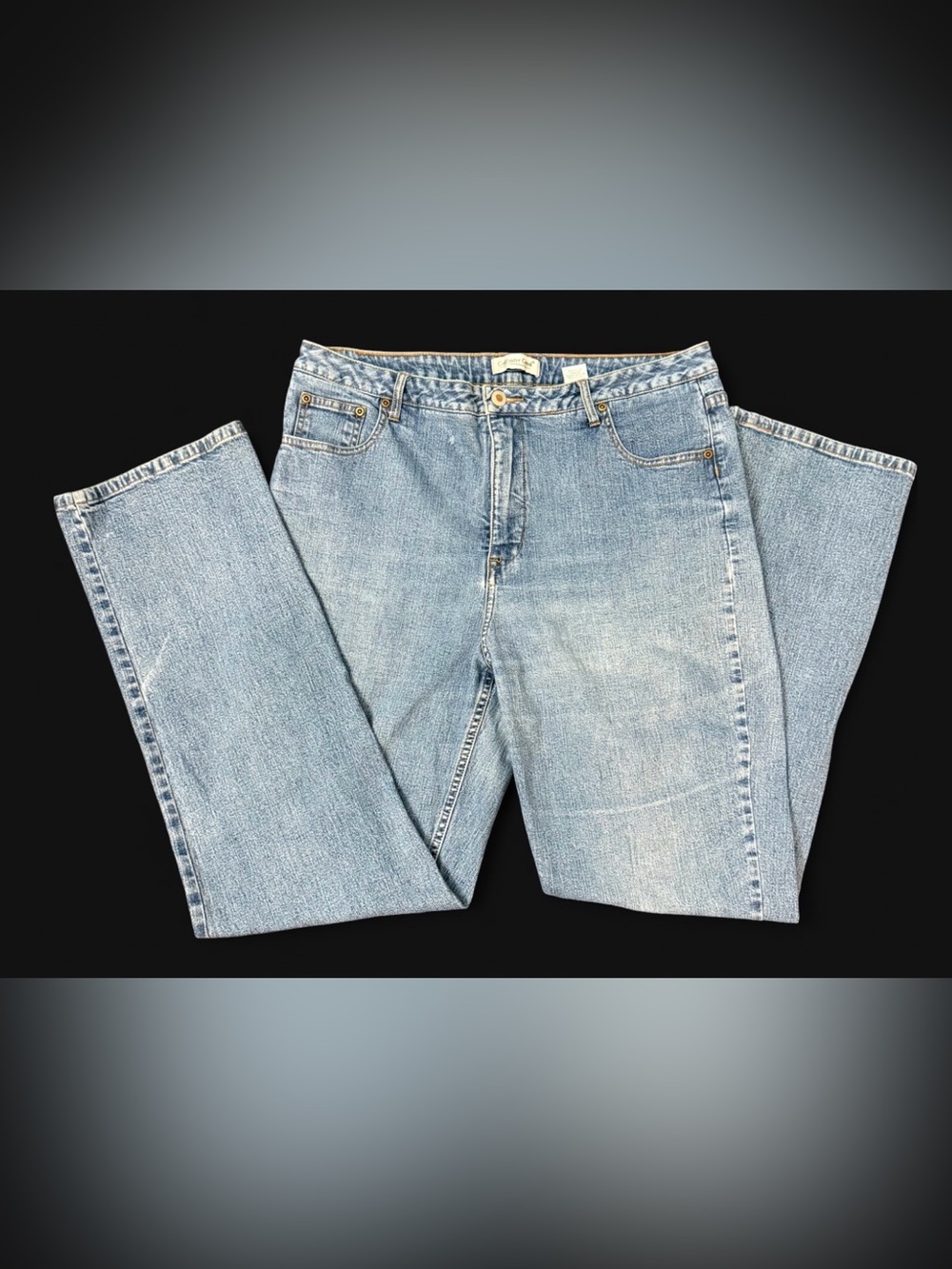 Coldwater Creek Mid Rise Straight Leg Jeans Blue Size 16